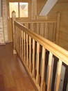 Dřevěné zábradlí ke schodům